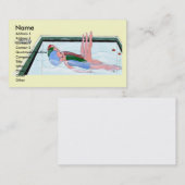 Cartes de visite de natation synchronisée (Devant / Derrière)