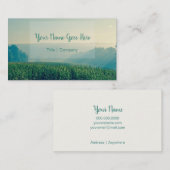 Cartes de visite de nature de champ de maïs de (Devant / Derrière)