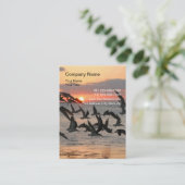 Cartes de visite de nature de plage (Debout devant)