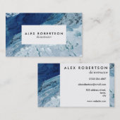 Cartes de visite de neige et de glace minimes (Devant / Derrière)