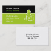 Cartes de visite de nettoyage (Devant / Derrière)