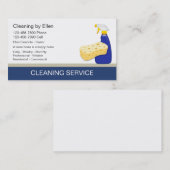 Cartes de visite de nettoyage (Devant / Derrière)