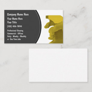 Cartes de visite de nettoyage