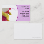 Cartes de visite de nettoyage (Devant / Derrière)