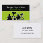 Cartes de visite de nettoyage (Devant / Derrière)