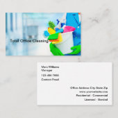 Cartes de visite De Nettoyage À La Maison Et Au Bu (Devant / Derrière)