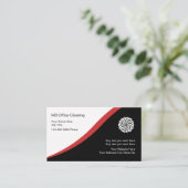Cartes de visite de nettoyage de bureau (Debout devant)