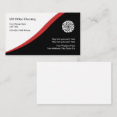 Cartes de visite de nettoyage de bureau (Devant / Derrière)