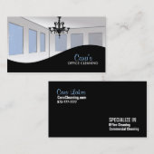 Cartes de visite de nettoyage de bureau (Devant / Derrière)