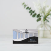 Cartes de visite de nettoyage de bureau (Debout devant)