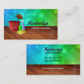 Cartes de visite de nettoyage de bureau (Devant / Derrière)