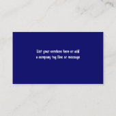 Cartes de visite de nettoyage de carter (Dos)