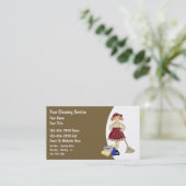 Cartes de visite de nettoyage de Chambre (Debout devant)