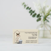 Cartes de visite de nettoyage de Chambre (Debout devant)