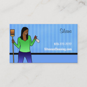 Cartes de visite de nettoyage de Chambre