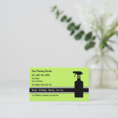 Cartes de visite de nettoyage de Chambre (Debout devant)