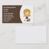 Cartes de visite de nettoyage de Chambre (Devant / Derrière)