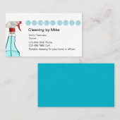 Cartes de visite de nettoyage de Chambre (Devant / Derrière)