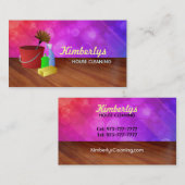 Cartes de visite de nettoyage de Chambre (Devant / Derrière)