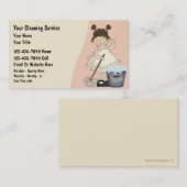 Cartes de visite de nettoyage de Chambre (Devant / Derrière)