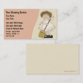 Cartes de visite de nettoyage de Chambre (Devant / Derrière)