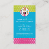 Cartes de visite de nettoyage de Chambre (Dos)