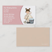 Cartes de visite de nettoyage de Chambre (Devant / Derrière)