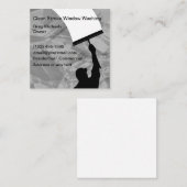 Cartes de visite de nettoyage de la fenêtre (Devant / Derrière)