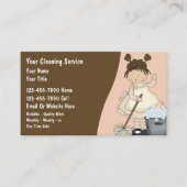 Cartes de visite de nettoyage de maison (Devant)