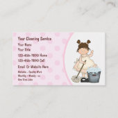 Cartes de visite de nettoyage de maison (Devant)