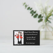 Cartes de visite de nettoyage de maison (Debout devant)