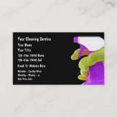 Cartes de visite de nettoyage de maison (Devant)