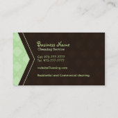 cartes de visite de nettoyage de maison profession (Dos)