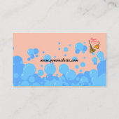 Cartes de visite de nettoyage de maison profession (Dos)