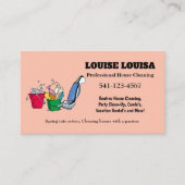 Cartes de visite de nettoyage de maison profession (Devant)