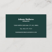 Cartes de visite de nettoyage de piscine (Dos)