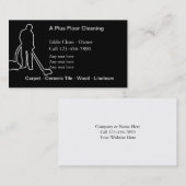Cartes de visite de nettoyage de plancher (Devant / Derrière)