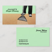 Cartes de visite de nettoyage de tapis (Devant / Derrière)
