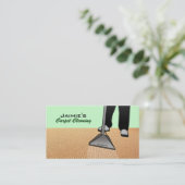 Cartes de visite de nettoyage de tapis (Debout devant)