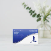 Cartes de visite de nettoyage de tapis (Debout devant)