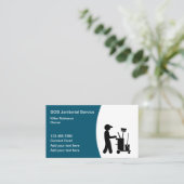 Cartes de visite de nettoyage du bureau de la réda (Debout devant)