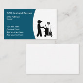 Cartes de visite de nettoyage du bureau de la réda (Devant / Derrière)