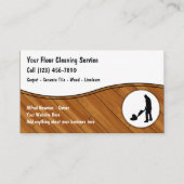 Cartes de visite de nettoyage du sol (Devant)
