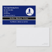 Cartes de visite de nettoyage du sol de tapis (Devant / Derrière)