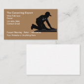 Cartes de visite De Nettoyage Et D'Installation De (Devant / Derrière)