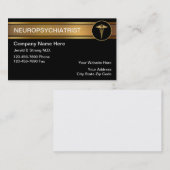 Cartes de visite de Neuropsychiatrist (Devant / Derrière)