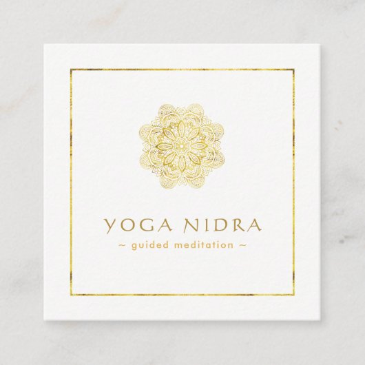 Cartes de visite de Nidra de yoga (Devant)