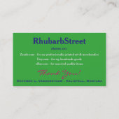 Cartes de visite de "Nightwatch" (Dos)