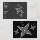 Cartes de visite de Ninja (Devant / Derrière)