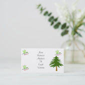 Cartes de visite de Noël de libellule (Debout devant)